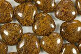 1.7" Polished Miriam Jasper (Calligraphy Stone) Hearts - Photo 4